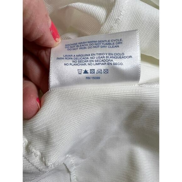 36C Long Tall Torso Shaper Shapewear White Extra Firm Control Compression NEW - Picture 13 of 15